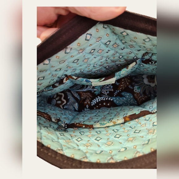 Vera Bradley Java Blue Purse 11" x 7" - Picture 3 of 4